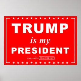TRUMP is mijn PRESIDENT (rood) Poster