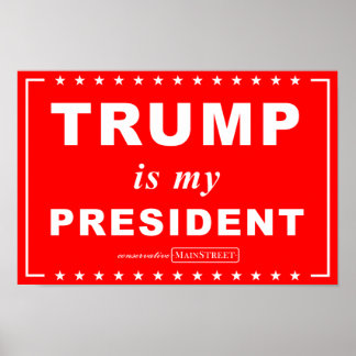TRUMP is mijn PRESIDENT (rood) Poster