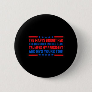 Trump Is Mijn President Verkiezing Gedicht Valenti Ronde Button 5,7 Cm