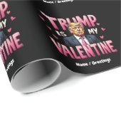 Trump is mijn Valentijn Funny Retro Valentijnsdag Cadeaupapier (Rol Hoek)