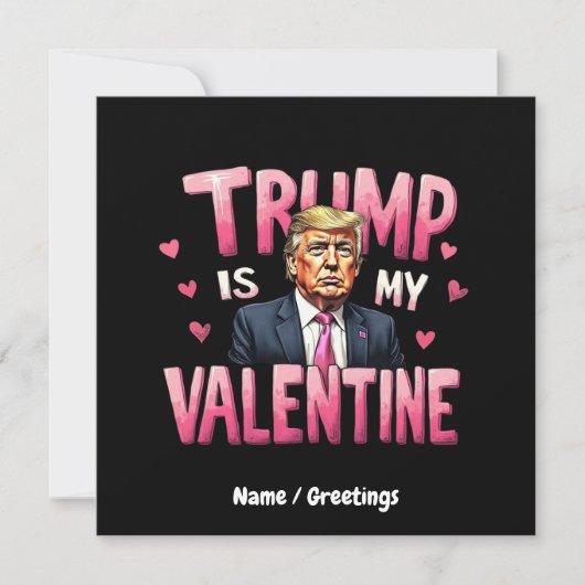 Trump is mijn Valentijn Funny Retro Valentijnsdag Kaart (Voorkant)