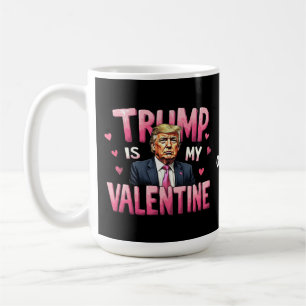 Trump is mijn Valentijn Funny Retro Valentijnsdag Koffiemok