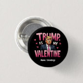 Trump is mijn Valentijn Funny Retro Valentijnsdag Ronde Button 3,2 Cm (Voorkant /achterkant)