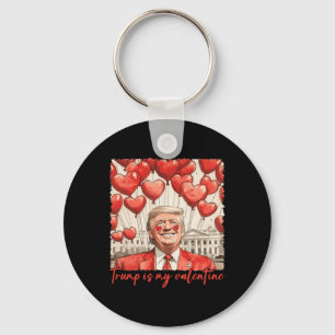 Trump is mijn Valentijn Funny Trump Valentijnsdag Sleutelhanger
