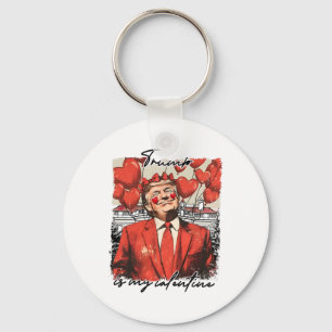Trump is mijn Valentijn Funny Trump Valentijnsdag Sleutelhanger