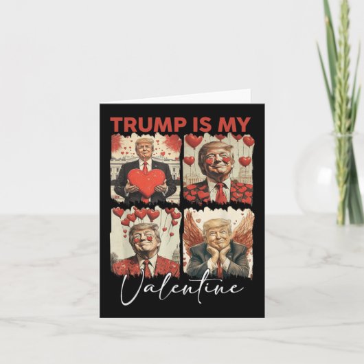 Trump Is Mijn Valentijn Grappige Trump Valentijn R Kaart (Voorkant)