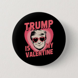 Trump Is Mijn Valentijn Grappige Valentijnsdag 1  Ronde Button 5,7 Cm