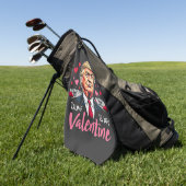 Trump is Mijn Valentijn inauguratie dag President  Golfhanddoek (Groen)