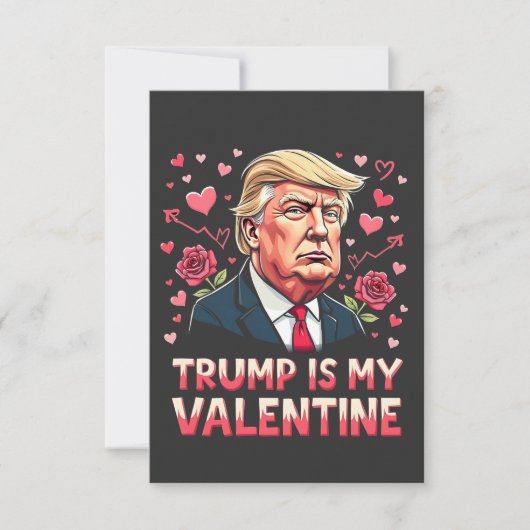 Trump is mijn Valentijn Maga inauguratiedag 2025 Bedankkaart (Voorkant)