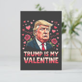 Trump is mijn Valentijn Maga inauguratiedag 2025 Bedankkaart (Staand voorkant)