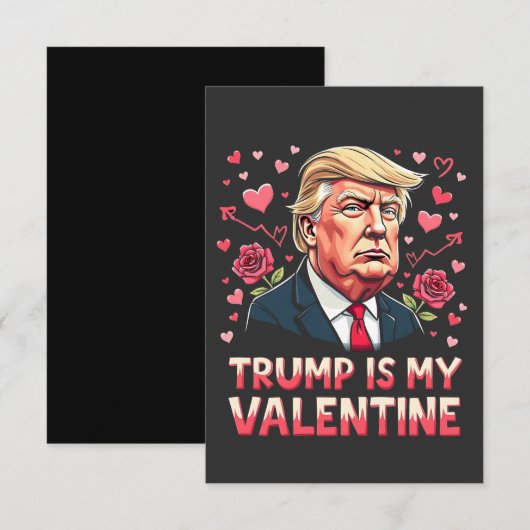 Trump is mijn Valentijn Maga inauguratiedag 2025 Bedankkaart (Voorkant / Achterkant)
