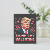 Trump is mijn Valentijn Maga inauguratiedag 2025 Briefkaart (Staand voorkant)