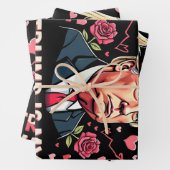 Trump is mijn Valentijn Maga inauguratiedag 2025 Inpakpapier Vel (In situ)