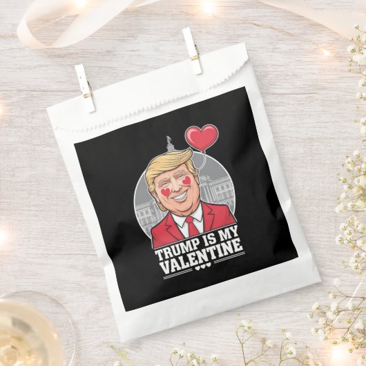 Trump is mijn Valentijn retro Valentijnsdag Bedankzakje (Geknipt)