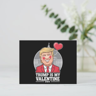 Trump is mijn Valentijn retro Valentijnsdag Briefkaart