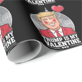 Trump is mijn Valentijn retro Valentijnsdag Cadeaupapier (Rol Hoek)