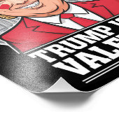 Trump is mijn Valentijn retro Valentijnsdag Foto Afdruk (Hoek)