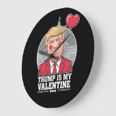 Trump is mijn Valentijn retro Valentijnsdag Grote Klok (Hoek)