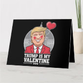Trump is mijn Valentijn retro Valentijnsdag Kaart (Voorkant)