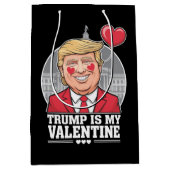 Trump is mijn Valentijn retro Valentijnsdag Medium Cadeauzakje (Voorkant)
