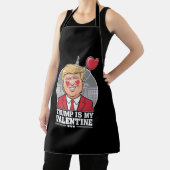 Trump is mijn Valentijn retro Valentijnsdag Schort (Insitu)