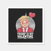 Trump is mijn Valentijn retro Valentijnsdag Servet (Voorkant)