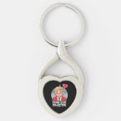 Trump is mijn Valentijn retro Valentijnsdag Sleutelhanger (Voorkant)