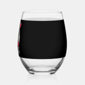 Trump is mijn Valentijn retro Valentijnsdag Wijnglas Zonder Voet (Rechts)