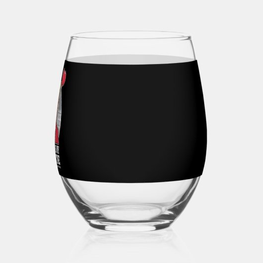 Trump is mijn Valentijn retro Valentijnsdag Wijnglas Zonder Voet (Rechts)