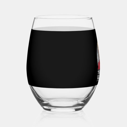 Trump is mijn Valentijn retro Valentijnsdag Wijnglas Zonder Voet (Links)