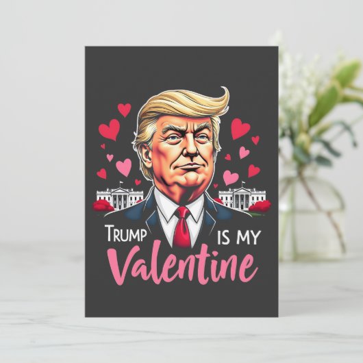 Trump is mijn Valentijnsdag inauguratie dag presid Kaart (Staand voorkant)