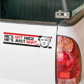Trump is niet aardig - hij heeft gewoon gelijk - p bumpersticker (Op Truck)