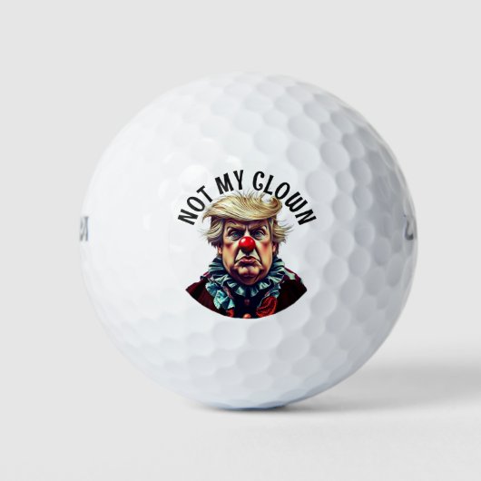 Trump is niet mijn clown golfballen (Voorkant)
