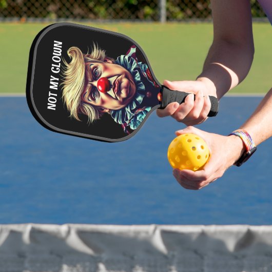 Trump is niet mijn clown pickleball paddle (Insitu)
