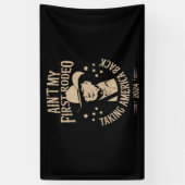 Trump is niet mijn eerste cowboy op de rodeo Ameri Spandoek (Verticaal)