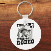 Trump is niet mijn eerste rodeo sleutelhanger (Voorkant)