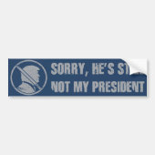 Trump is niet mijn President Bumpersticker (Voorkant)