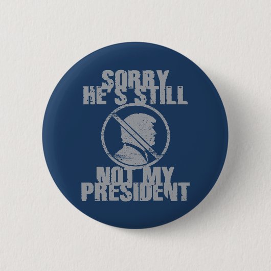 Trump is niet mijn President Ronde Button 5,7 Cm (Voorkant)
