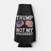Trump is niet mijn President tegen Trump Flesjeskoeler (Voorkant)