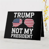 Trump is niet mijn President tegen Trump Kaart (Gele Bloem)