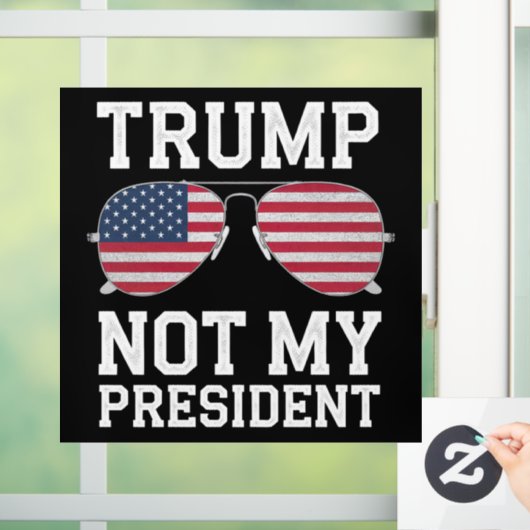 Trump is niet mijn President tegen Trump Raamsticker (Huis)
