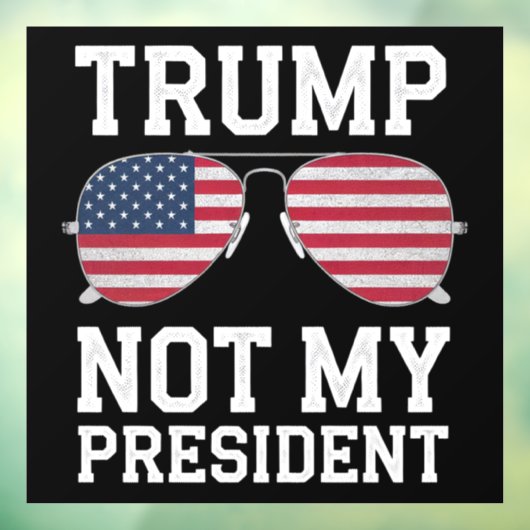Trump is niet mijn President tegen Trump Raamsticker (Vel 3)