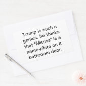 Trump is not a stable genius Hankamer Artjunkhaus Rechthoekige Sticker (Envelop)