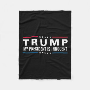 Trump is onschuldig Neem Amerika weer terug 2024 Fleece Deken