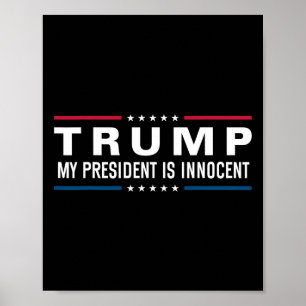 Trump is onschuldig Neem Amerika weer terug 2024 Poster