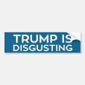 Trump is ontmoedigend bumpersticker (Voorkant)