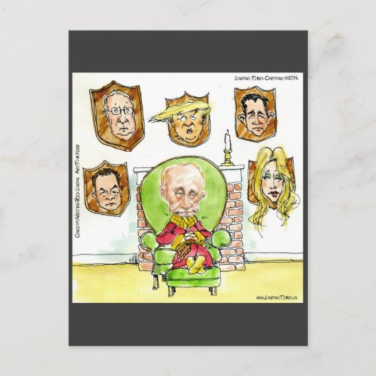 Trump is Poetin op de Ritz-cadeaus Briefkaart (Voorkant)