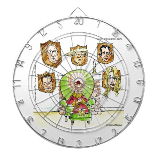 Trump is Poetin op de Ritz-cadeaus Dartbord (Voorkant)