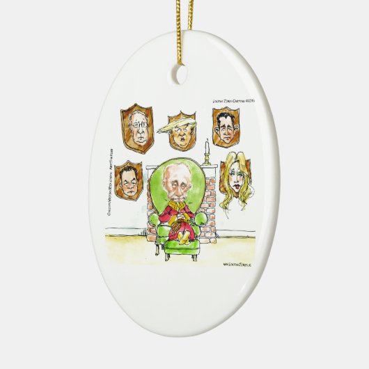 Trump is Poetin op de Ritz-cadeaus Keramisch Ornament (Links)