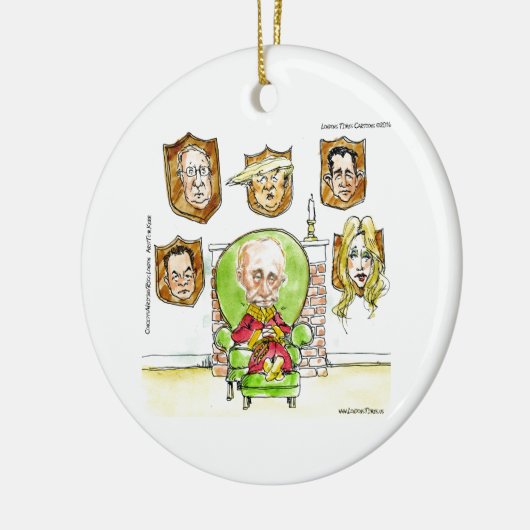 Trump is Poetin op de Ritz-cadeaus Keramisch Ornament (Links)